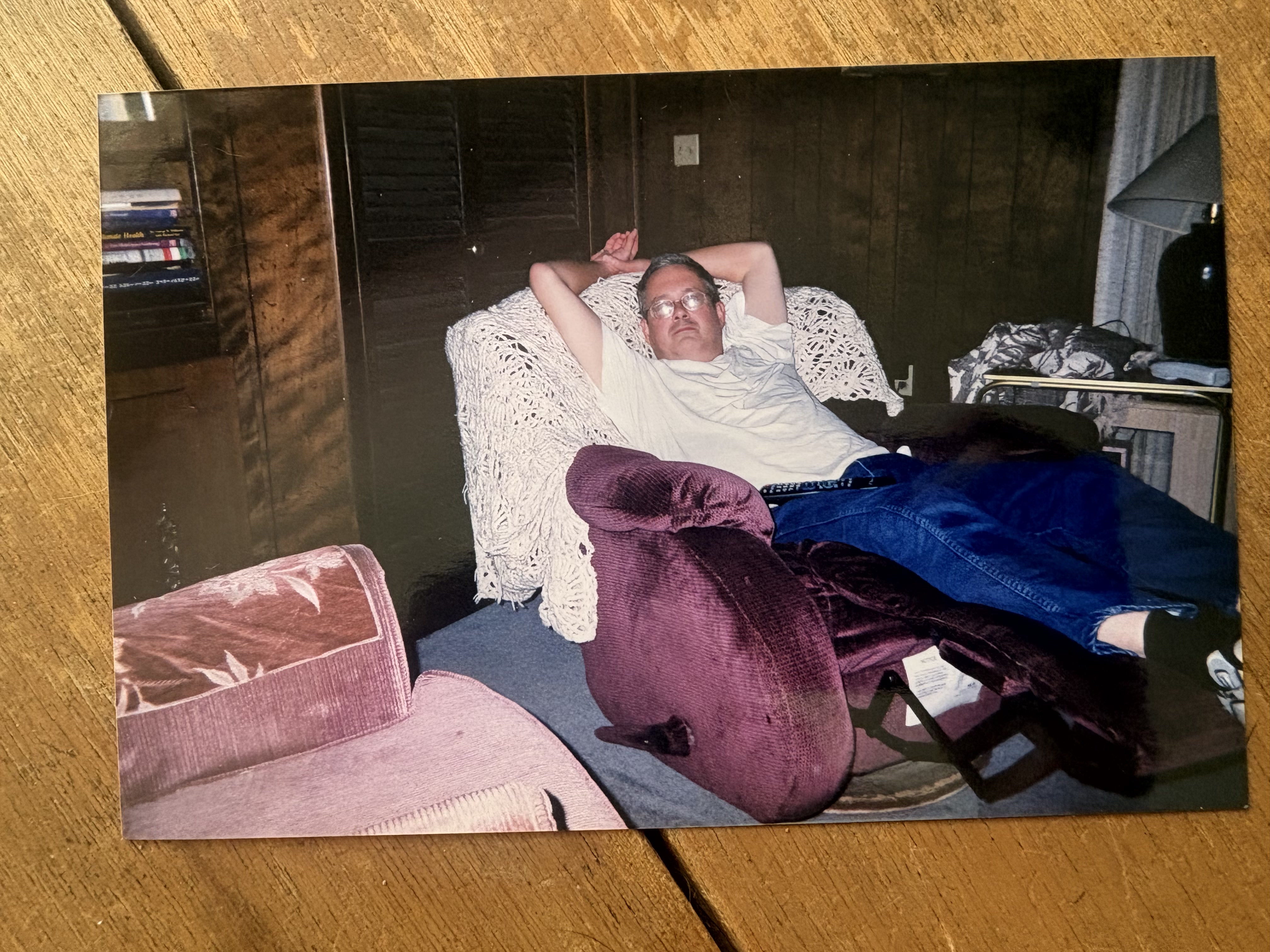 Keith relaxing at home